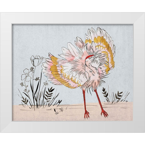 The Ballerina I White Modern Wood Framed Art Print by Wang, Melissa