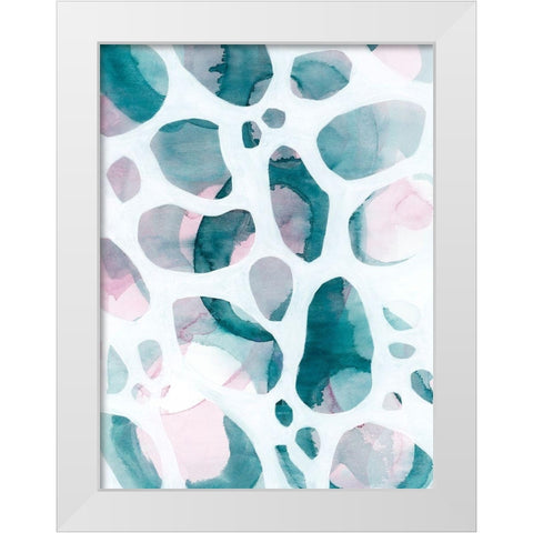 Asteroid Break I White Modern Wood Framed Art Print by Popp, Grace
