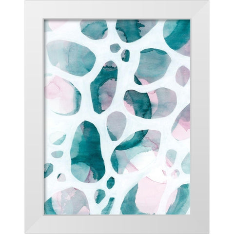 Asteroid Break II White Modern Wood Framed Art Print by Popp, Grace