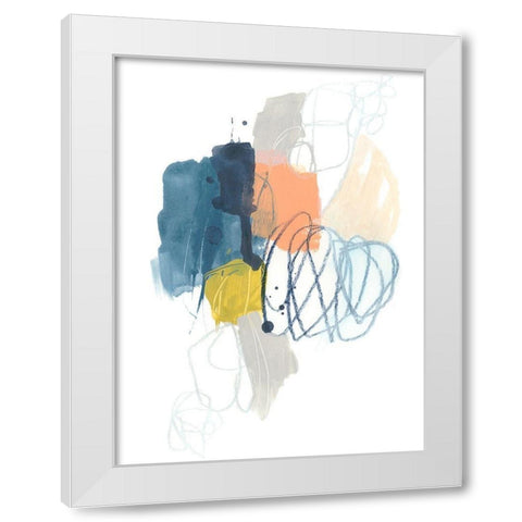 Spiral Context I White Modern Wood Framed Art Print by Vess, June Erica