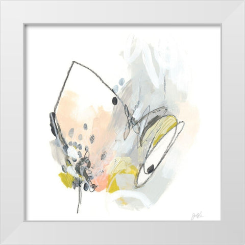 Impetus I White Modern Wood Framed Art Print by Vess, June Erica