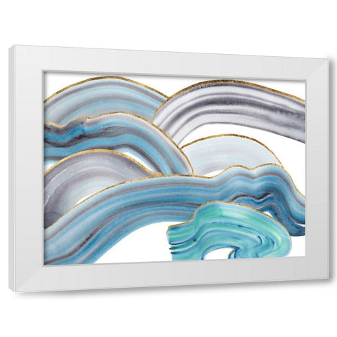 Cloudy Day I White Modern Wood Framed Art Print by Wang, Melissa