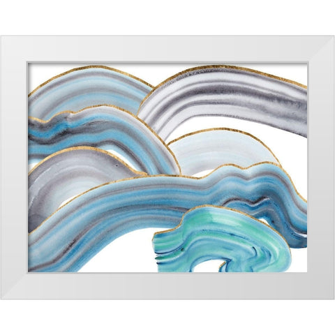 Cloudy Day I White Modern Wood Framed Art Print by Wang, Melissa