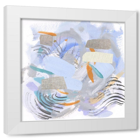 Glacier I White Modern Wood Framed Art Print by Wang, Melissa