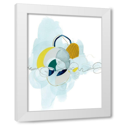 Rhythm Strip I White Modern Wood Framed Art Print by Popp, Grace
