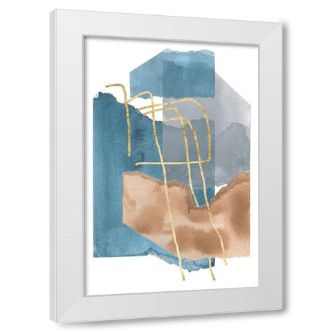 Matter Dissolving III White Modern Wood Framed Art Print by Wang, Melissa