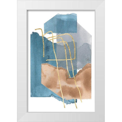 Matter Dissolving III White Modern Wood Framed Art Print by Wang, Melissa