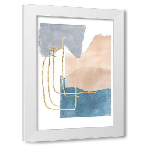 Matter Dissolving IV White Modern Wood Framed Art Print by Wang, Melissa