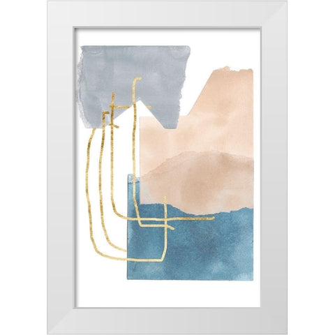 Matter Dissolving IV White Modern Wood Framed Art Print by Wang, Melissa