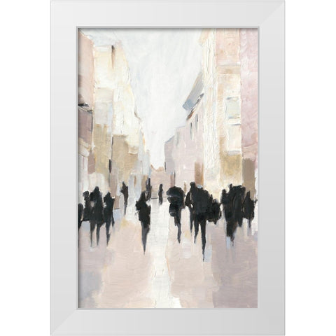 Passing Rain I White Modern Wood Framed Art Print by Harper, Ethan