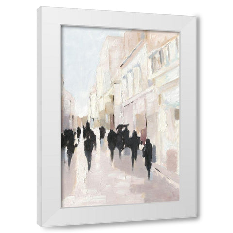 Passing Rain II White Modern Wood Framed Art Print by Harper, Ethan