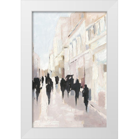 Passing Rain II White Modern Wood Framed Art Print by Harper, Ethan