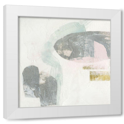 Muted Clusters II White Modern Wood Framed Art Print by Goldberger, Jennifer