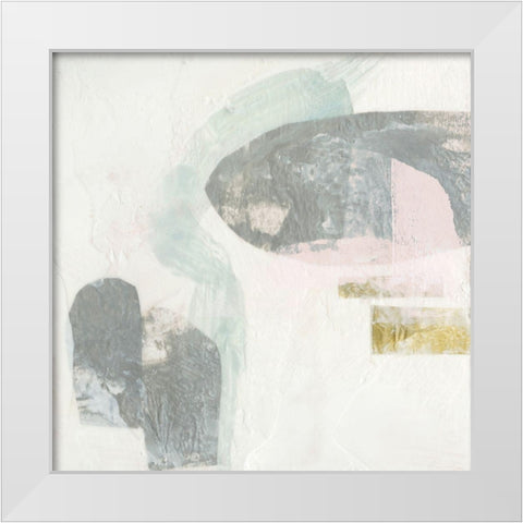 Muted Clusters II White Modern Wood Framed Art Print by Goldberger, Jennifer