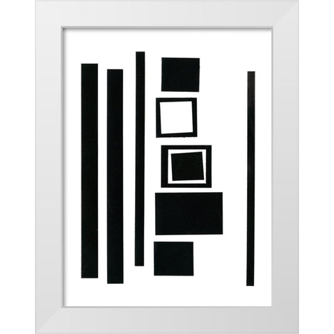 Prestige I White Modern Wood Framed Art Print by Moore, Regina
