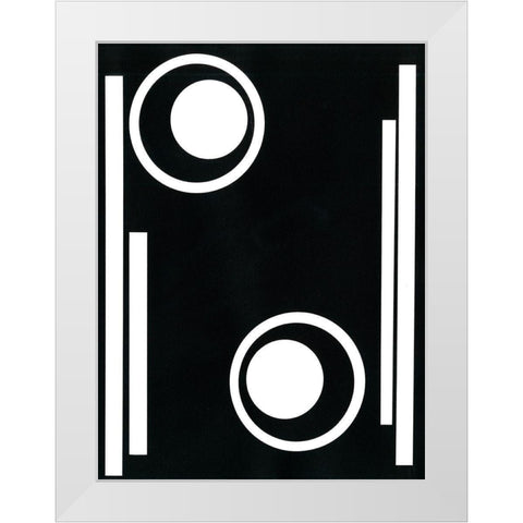 Prestige II White Modern Wood Framed Art Print by Moore, Regina
