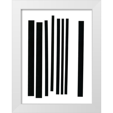 Prestige III White Modern Wood Framed Art Print by Moore, Regina