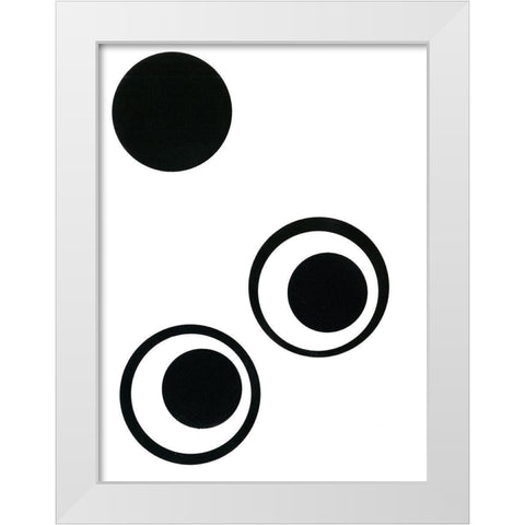 Prestige V White Modern Wood Framed Art Print by Moore, Regina