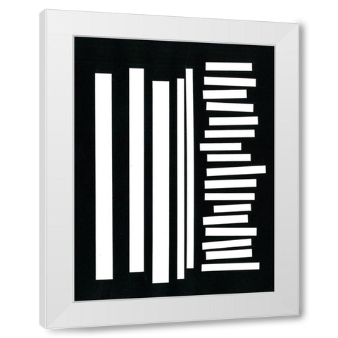 Prestige VIII White Modern Wood Framed Art Print by Moore, Regina