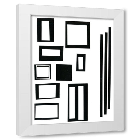 Prestige IX White Modern Wood Framed Art Print by Moore, Regina