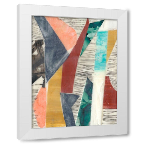 Color Edge I White Modern Wood Framed Art Print by Goldberger, Jennifer