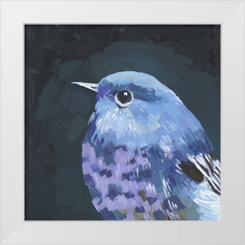 Vivid Bird I White Modern Wood Framed Art Print by Wang, Melissa