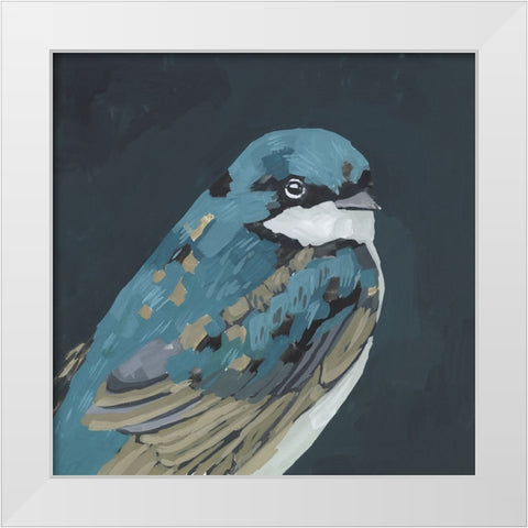 Vivid Bird II White Modern Wood Framed Art Print by Wang, Melissa