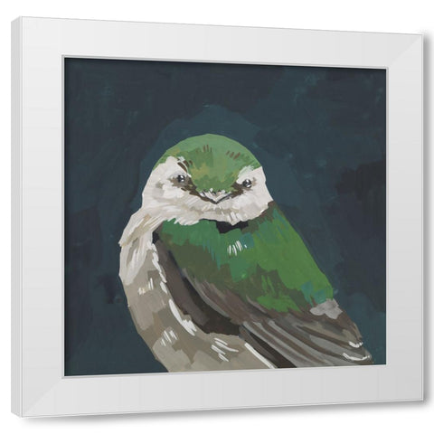 Vivid Bird III White Modern Wood Framed Art Print by Wang, Melissa