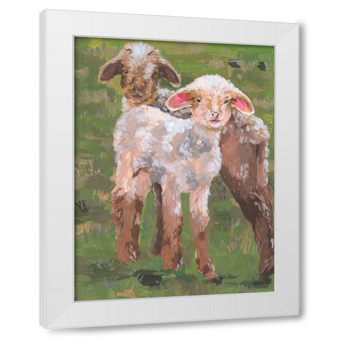 In the Meadow II White Modern Wood Framed Art Print by Wang, Melissa