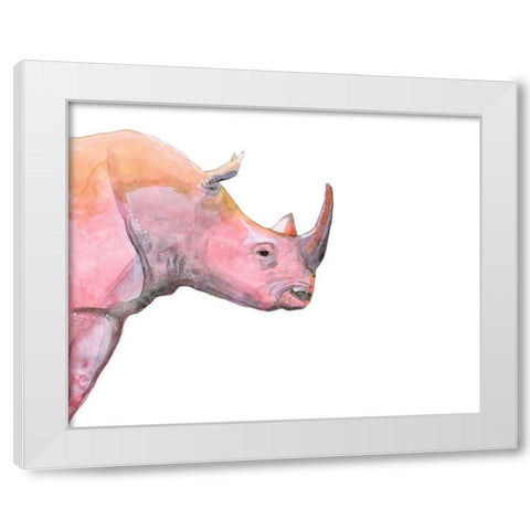 Sunset Safari III White Modern Wood Framed Art Print by Ludwig, Alicia