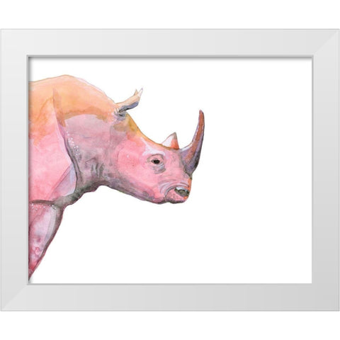 Sunset Safari III White Modern Wood Framed Art Print by Ludwig, Alicia