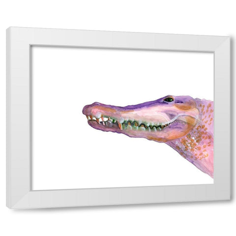 Sunset Safari IV White Modern Wood Framed Art Print by Ludwig, Alicia