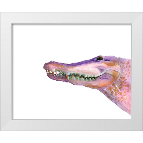 Sunset Safari IV White Modern Wood Framed Art Print by Ludwig, Alicia