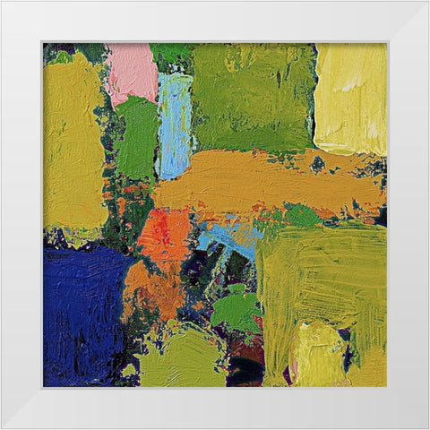 County Line III White Modern Wood Framed Art Print by Friedlander, Allan