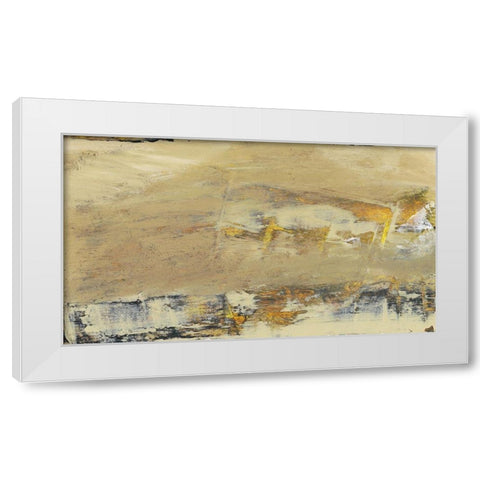 Tangent III White Modern Wood Framed Art Print by Gordon, Sharon