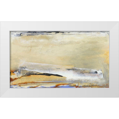 Tangent IV White Modern Wood Framed Art Print by Gordon, Sharon
