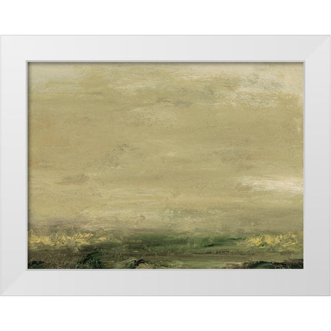 Elevated View V White Modern Wood Framed Art Print by Gordon, Sharon