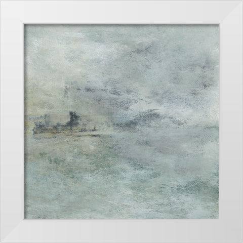 Fog Lifting III White Modern Wood Framed Art Print by Gordon, Sharon