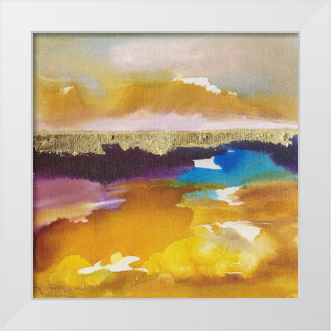 Nature at Peace III White Modern Wood Framed Art Print by Combs, Joyce