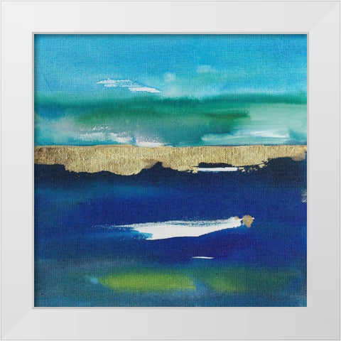 Nature at Peace IV White Modern Wood Framed Art Print by Combs, Joyce