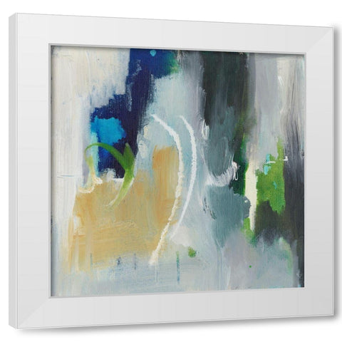 Floating Fantasies IV White Modern Wood Framed Art Print by Combs, Joyce
