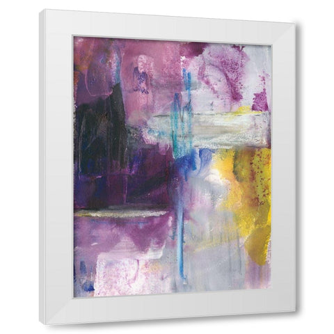 New Beginning II White Modern Wood Framed Art Print by Combs, Joyce