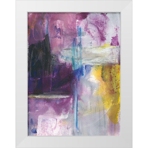 New Beginning II White Modern Wood Framed Art Print by Combs, Joyce