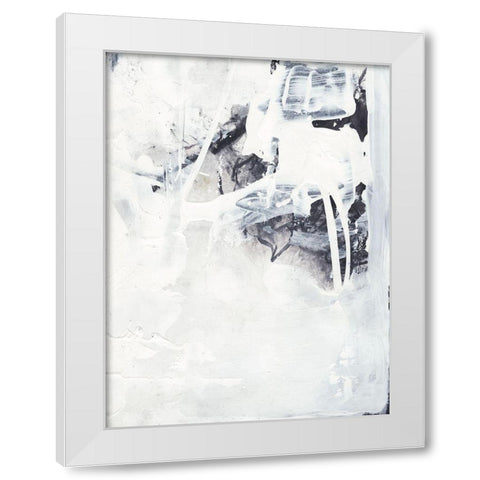 Fire and Ice III White Modern Wood Framed Art Print by Combs, Joyce