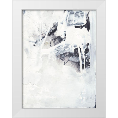 Fire and Ice III White Modern Wood Framed Art Print by Combs, Joyce