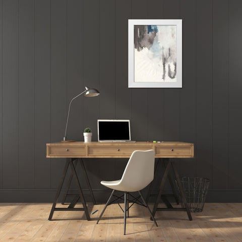 Peace II White Modern Wood Framed Art Print by Combs, Joyce