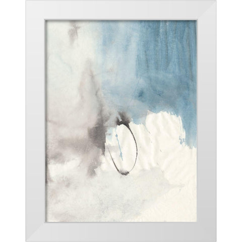 Tranquility I White Modern Wood Framed Art Print by Combs, Joyce