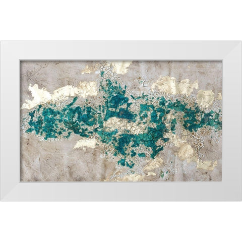 Mineral Drift I White Modern Wood Framed Art Print by Willett, Michael