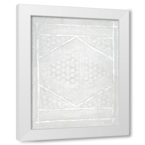 Neutral Aztec II White Modern Wood Framed Art Print by Guthrie, Jenna