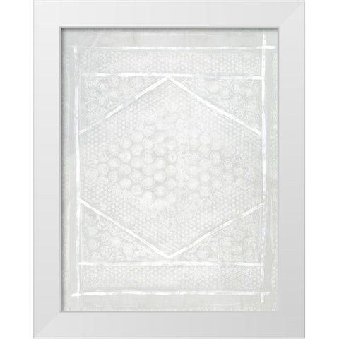 Neutral Aztec II White Modern Wood Framed Art Print by Guthrie, Jenna